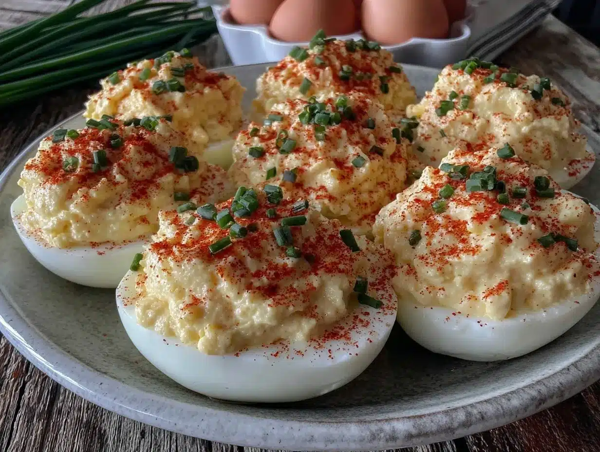 creamy classic deviled eggs preparation steps