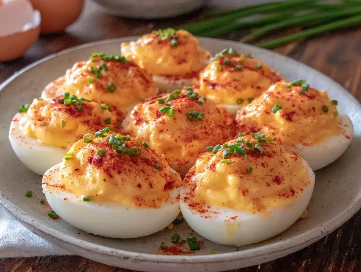 creamy classic deviled eggs - featured image