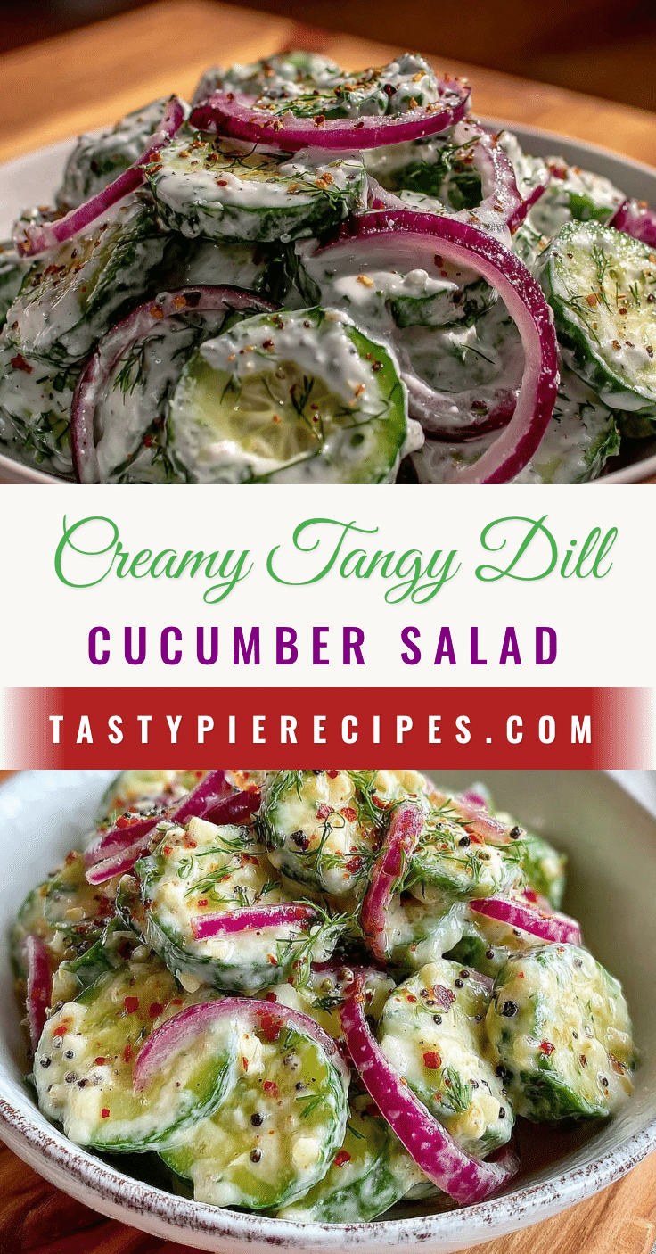 creamy dill cucumber salad recipe