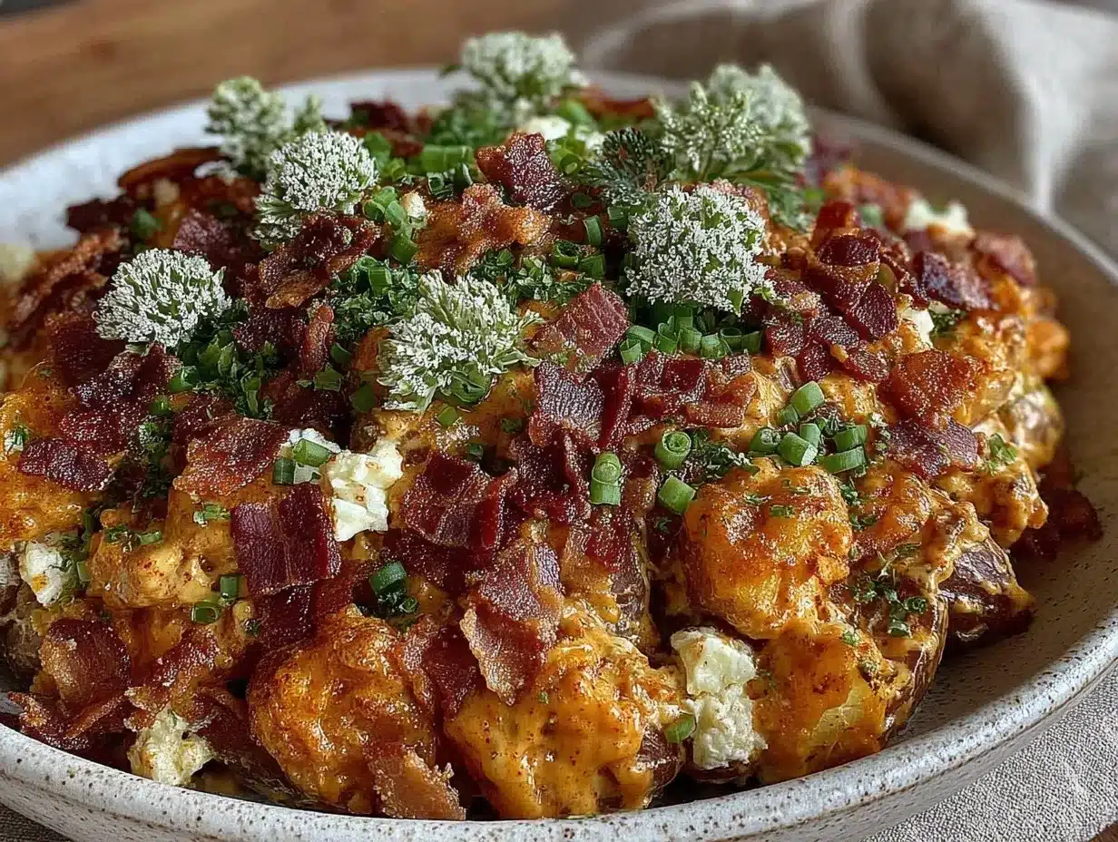 creamy honey mustard bacon potato salad preparation steps