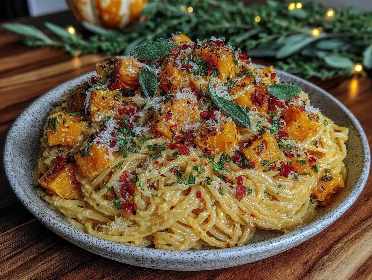 creamy one-pot butternut squash pasta preparation steps