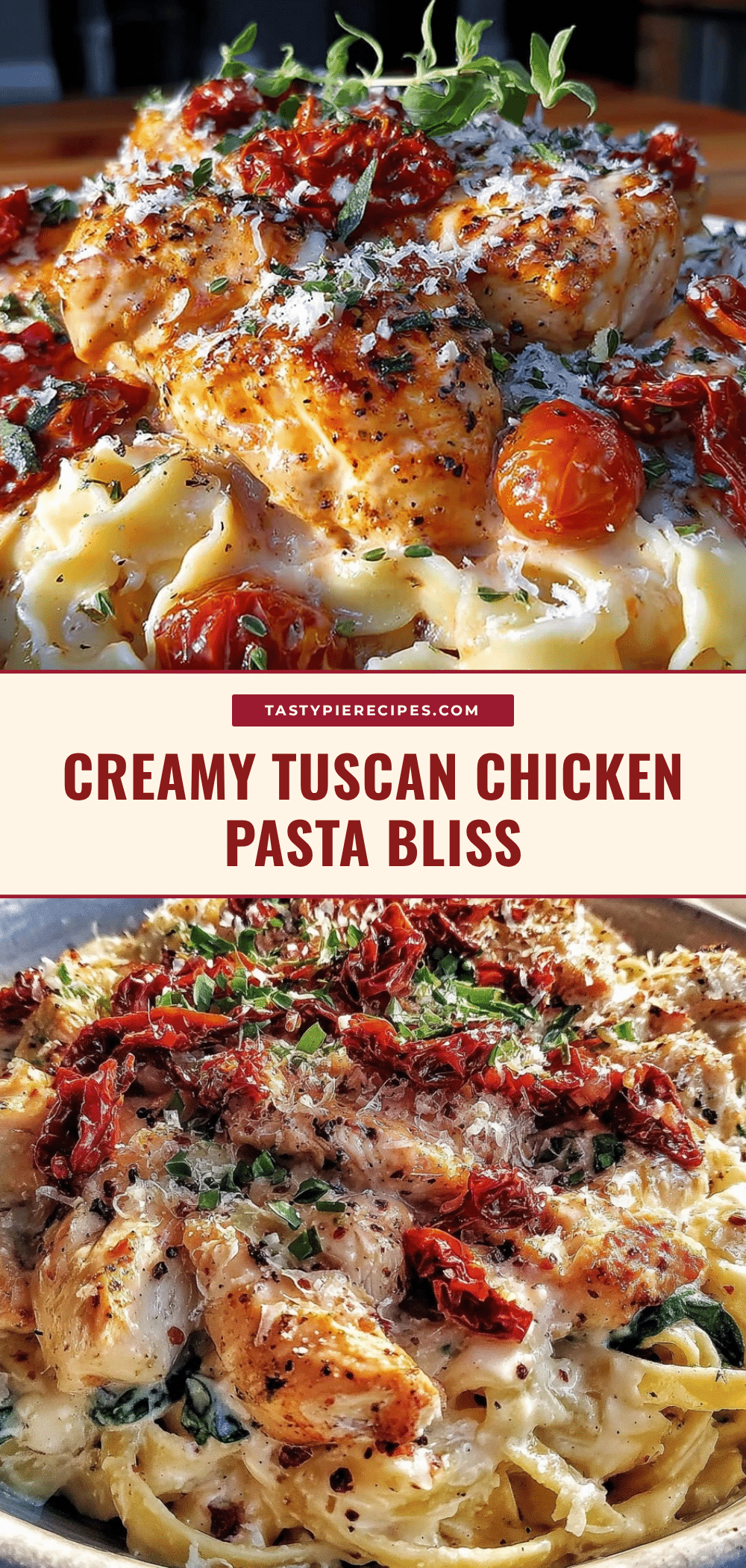 creamy tuscan chicken pasta recipe