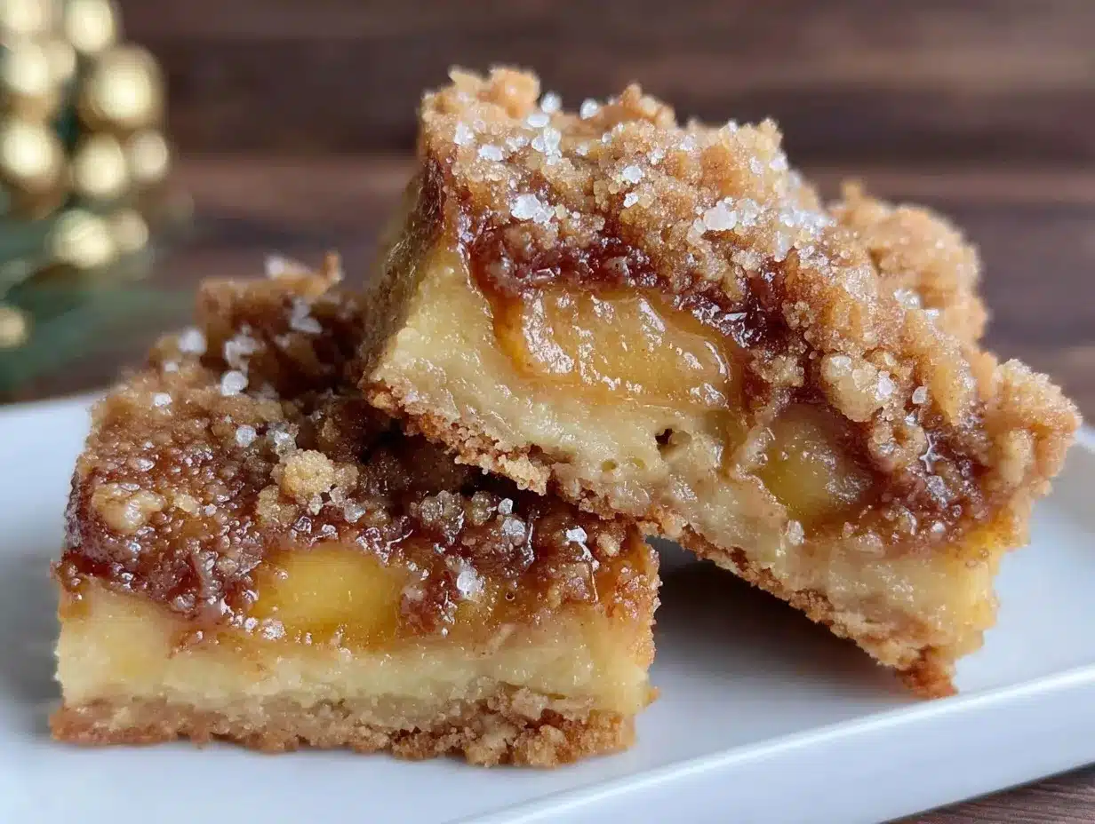 crispy brown butter peach bars preparation steps