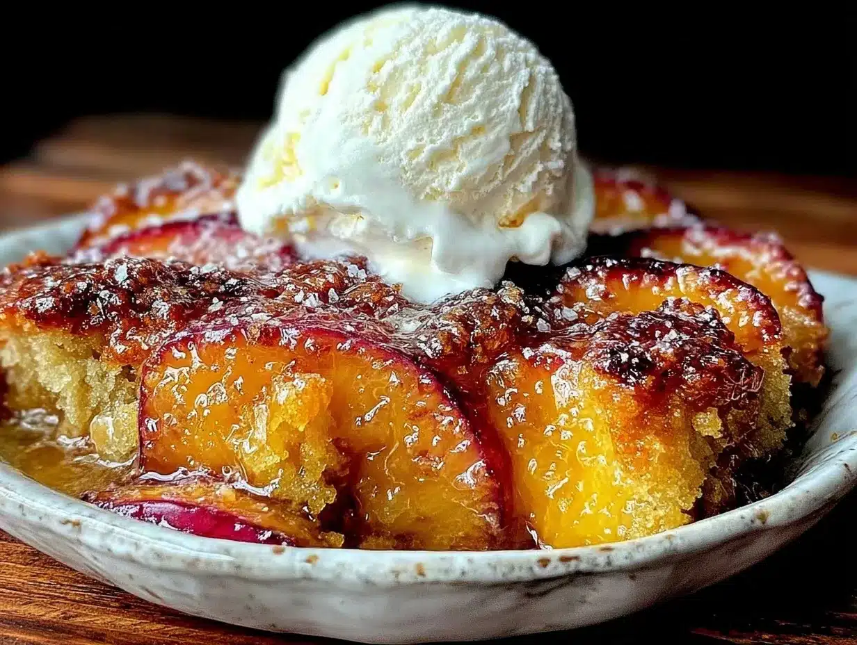 crispy brown butter peach cobbler preparation steps