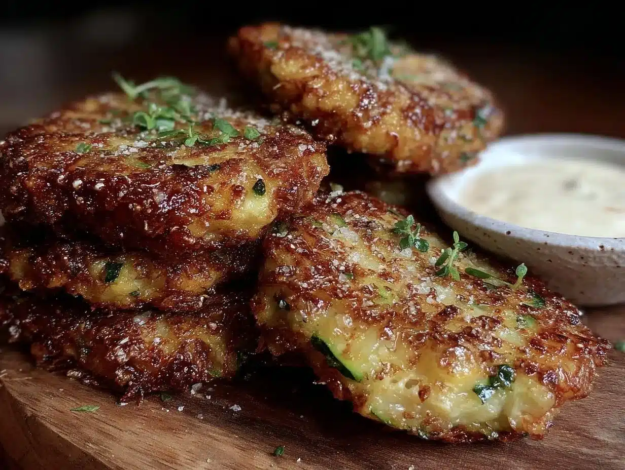 crispy cheesy zucchini fritters preparation steps