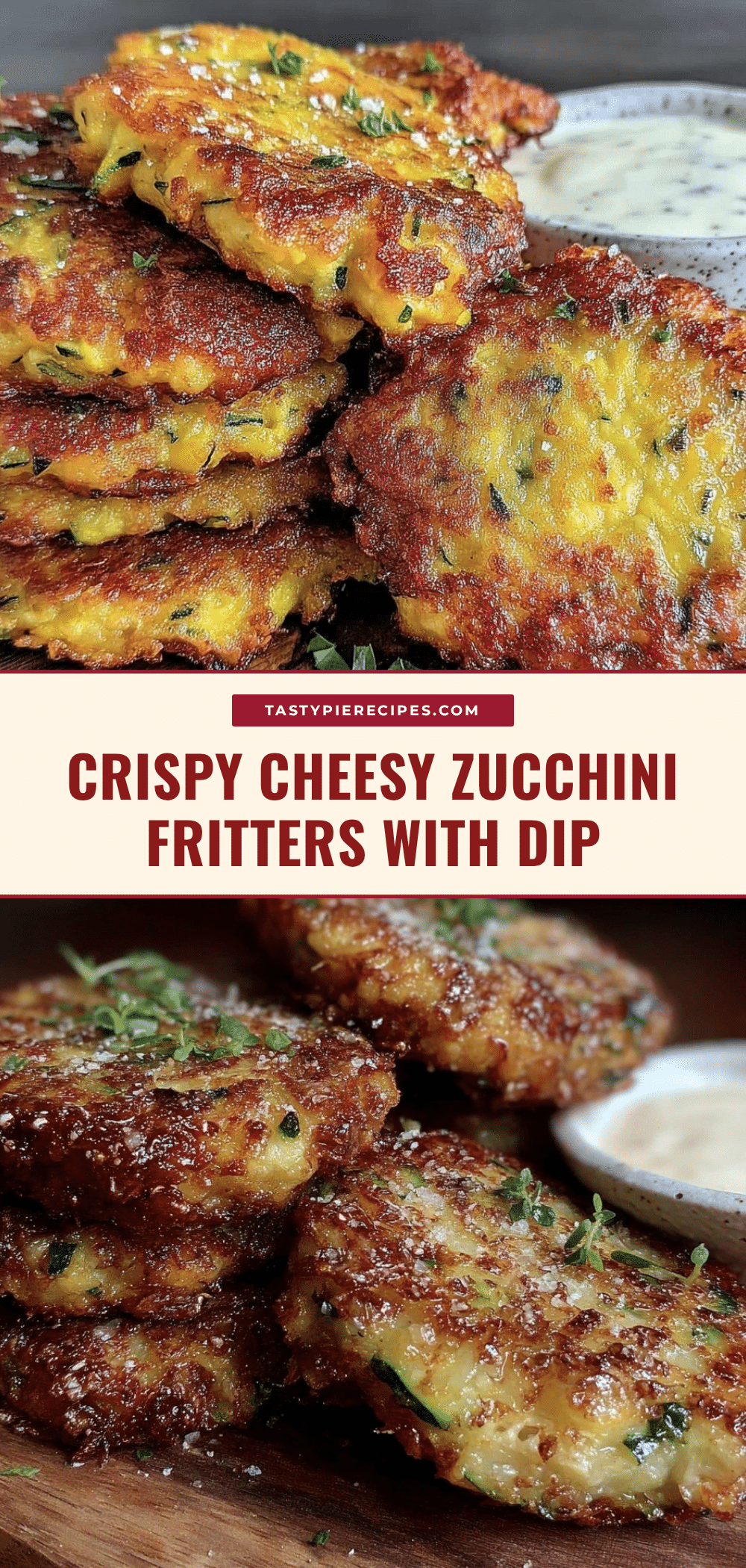 crispy cheesy zucchini fritters recipe