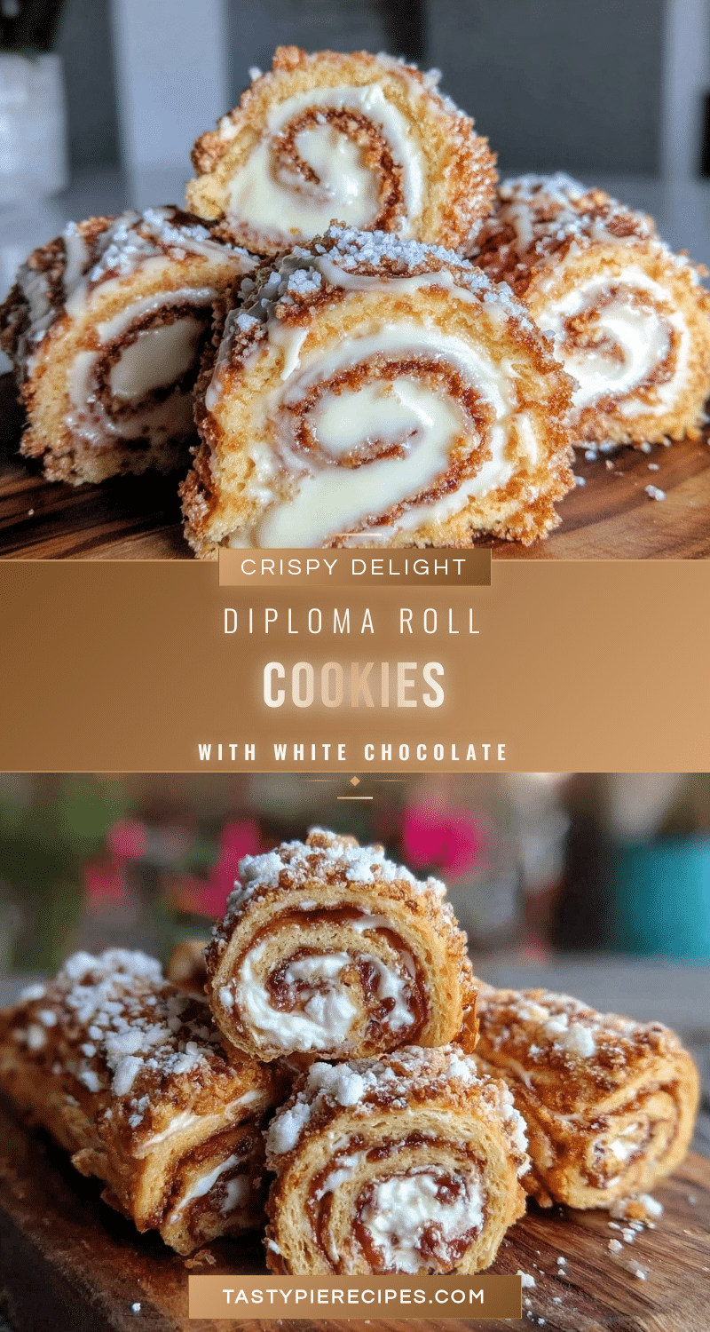 crispy diploma roll cookies recipe