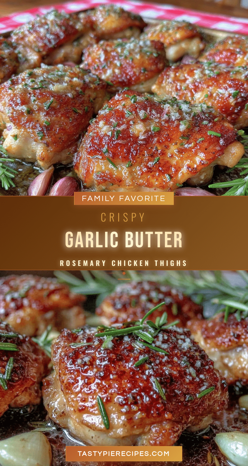 crispy garlic butter chicken thighs recipe
