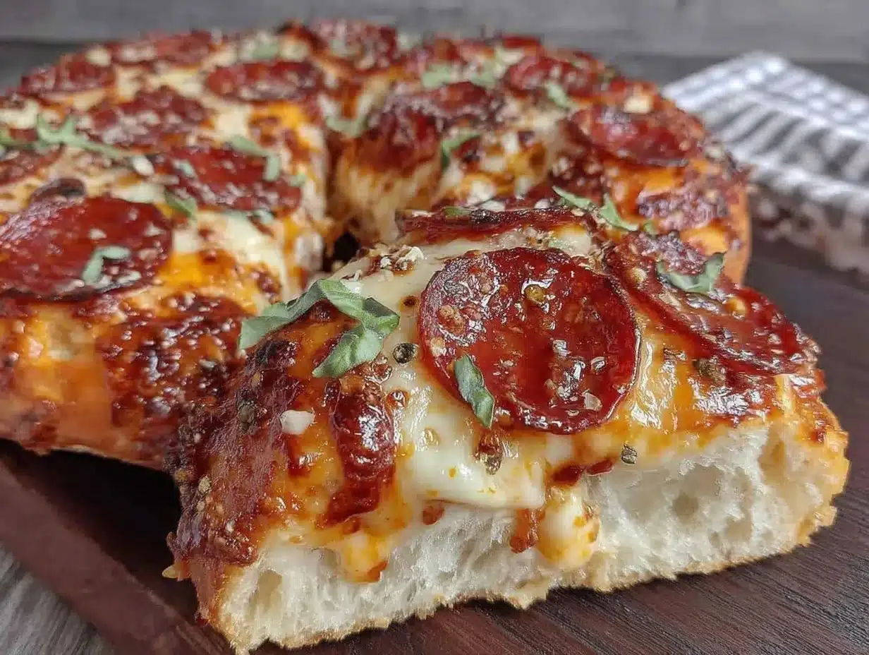 crispy homemade pepperoni pizza preparation steps