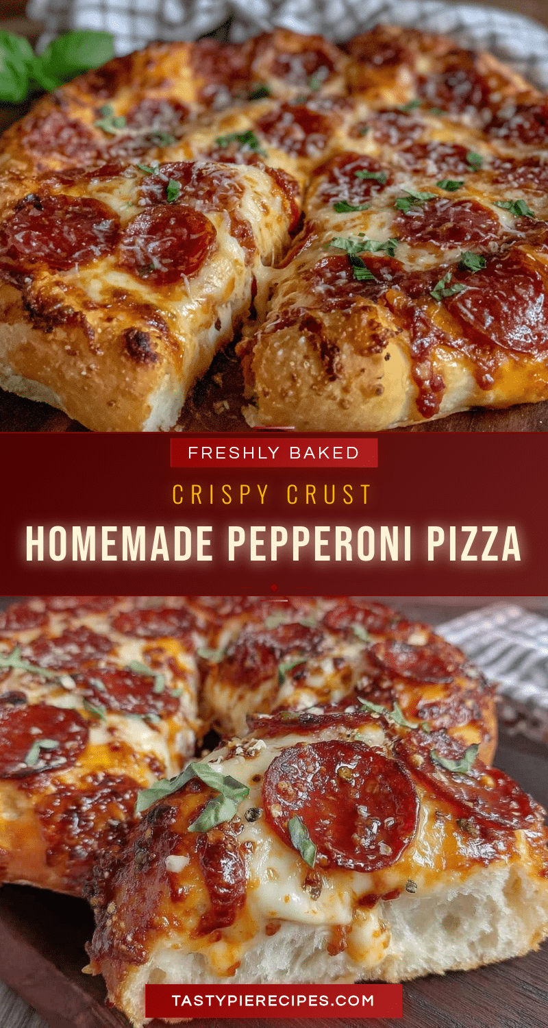 crispy homemade pepperoni pizza recipe