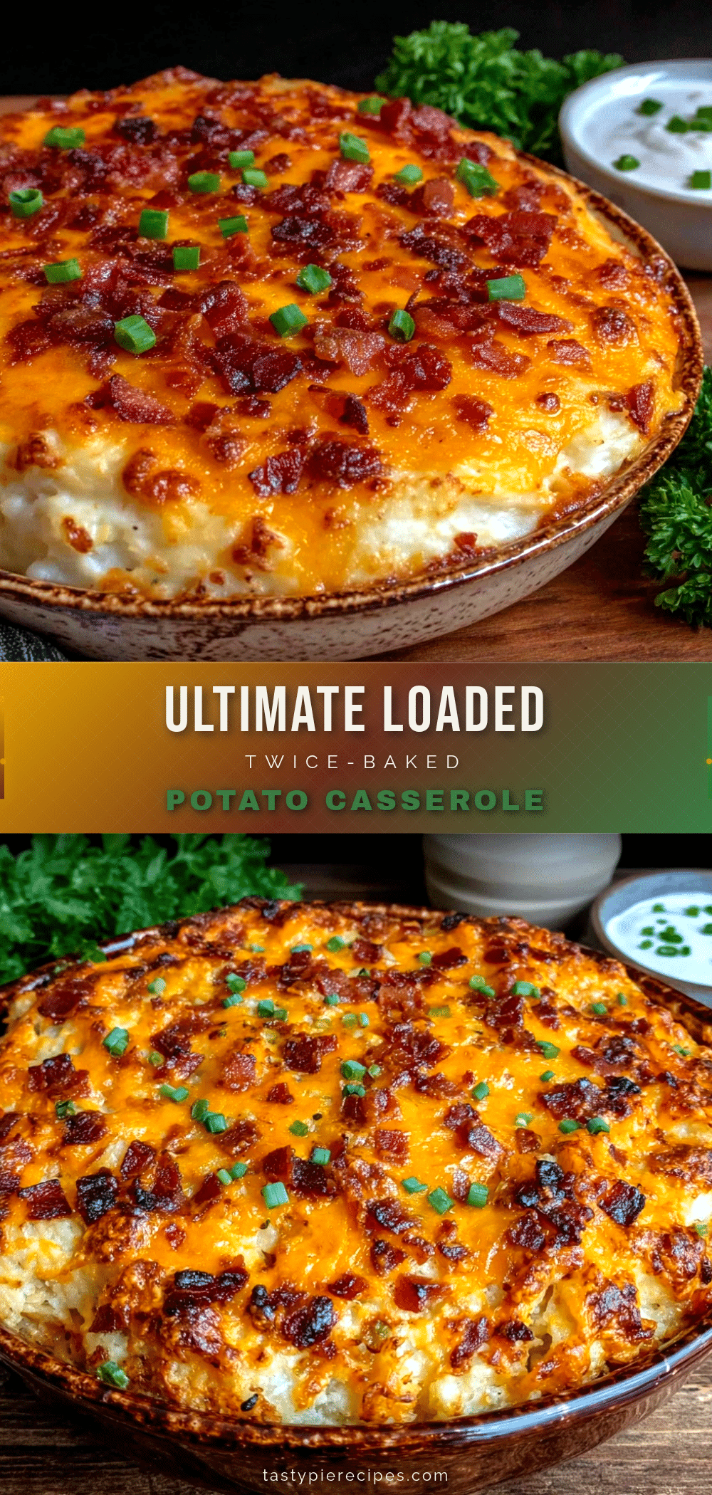 crispy loaded twice-baked potato casserole recipe