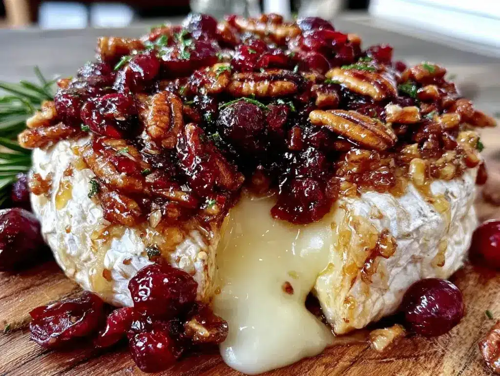 easy baked brie - featured image