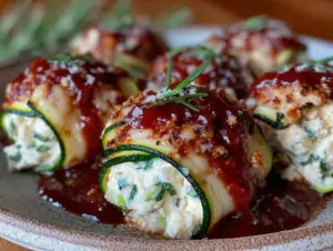 easy cheesy zucchini lasagna roll-ups - featured image