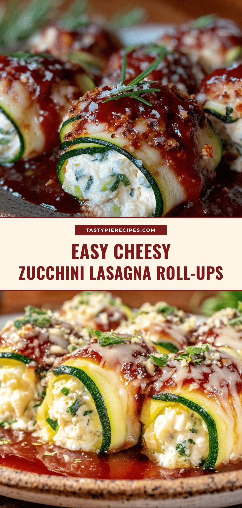 easy cheesy zucchini lasagna roll-ups recipe