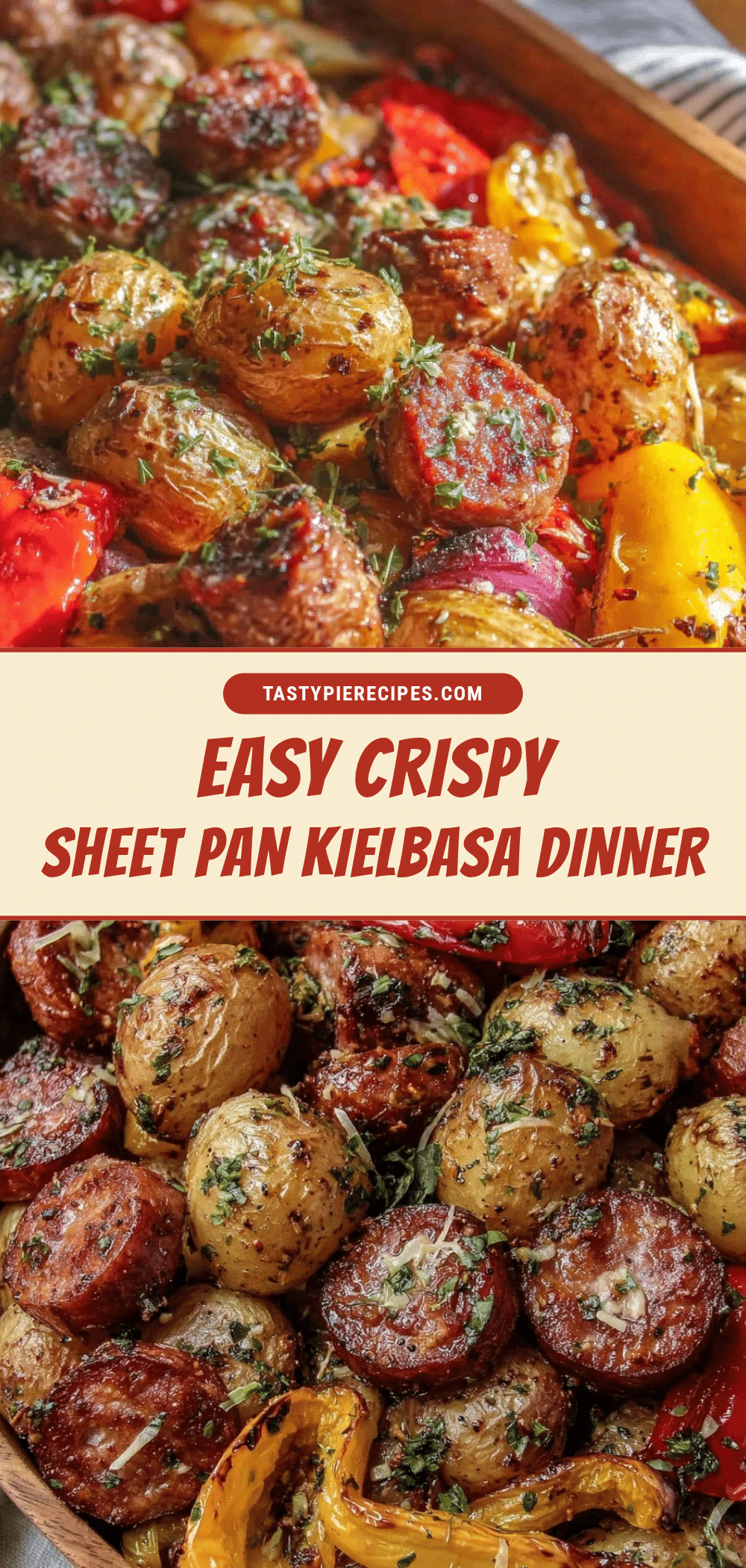 easy crispy sheet pan kielbasa recipe