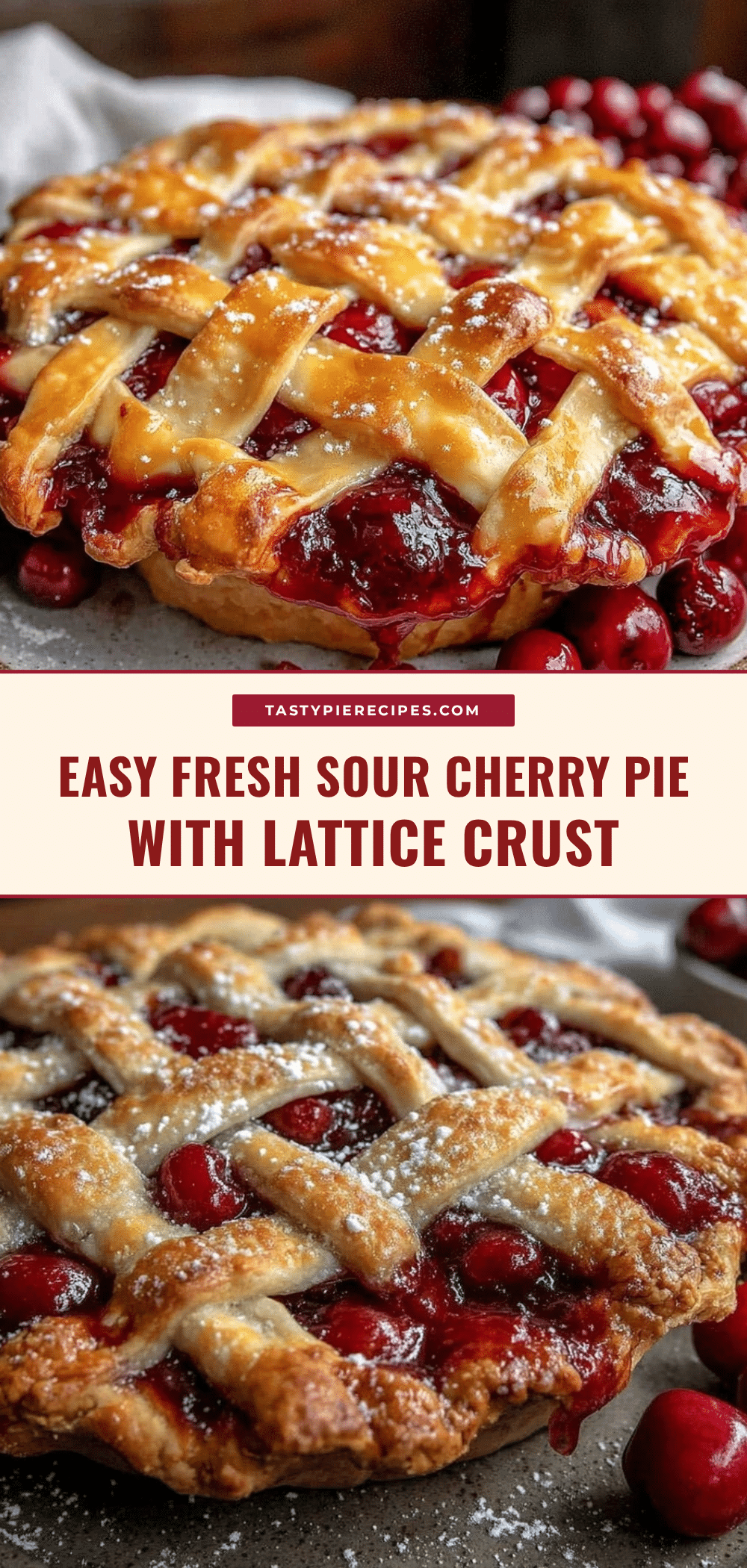 easy fresh sour cherry pie recipe