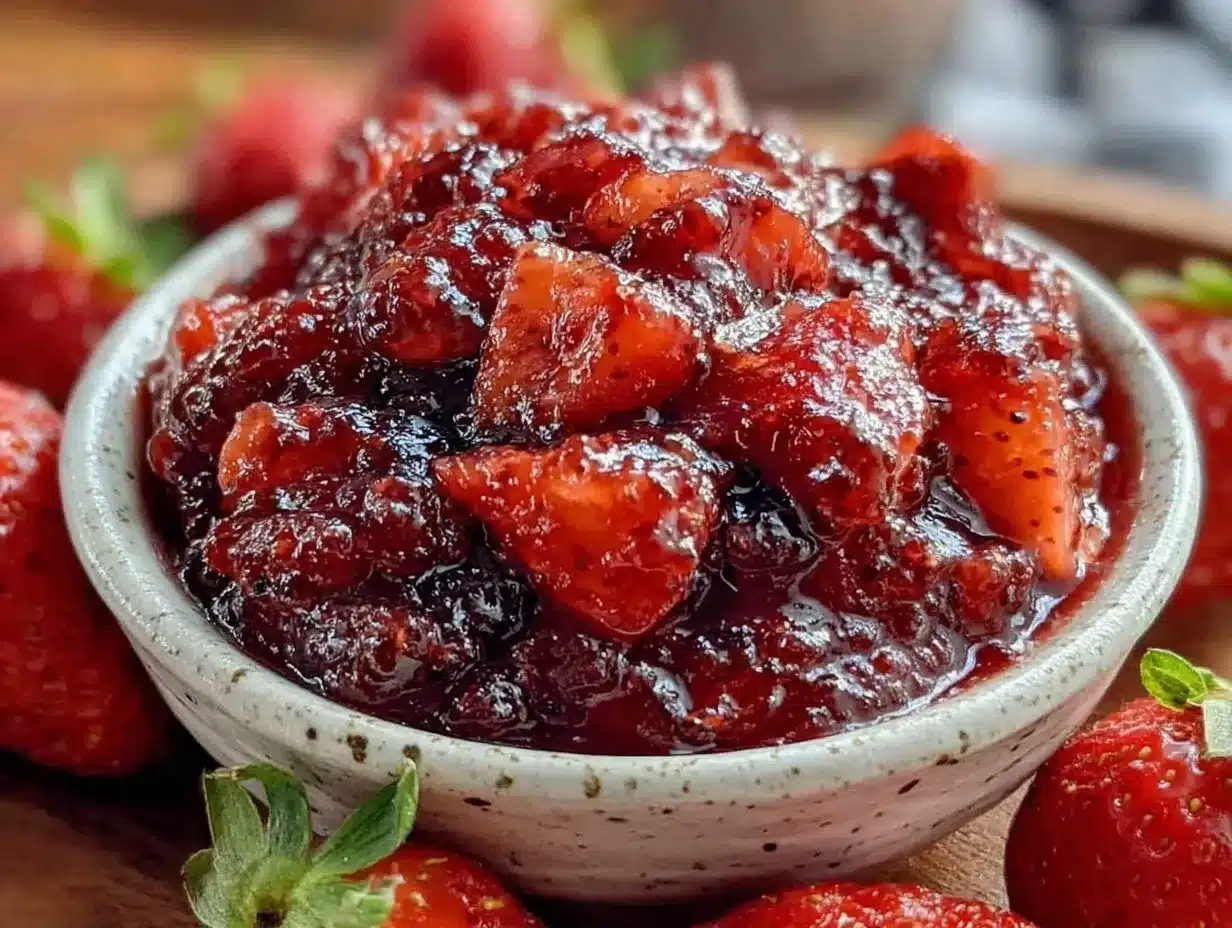 easy homemade strawberry freezer jam no pectin preparation steps