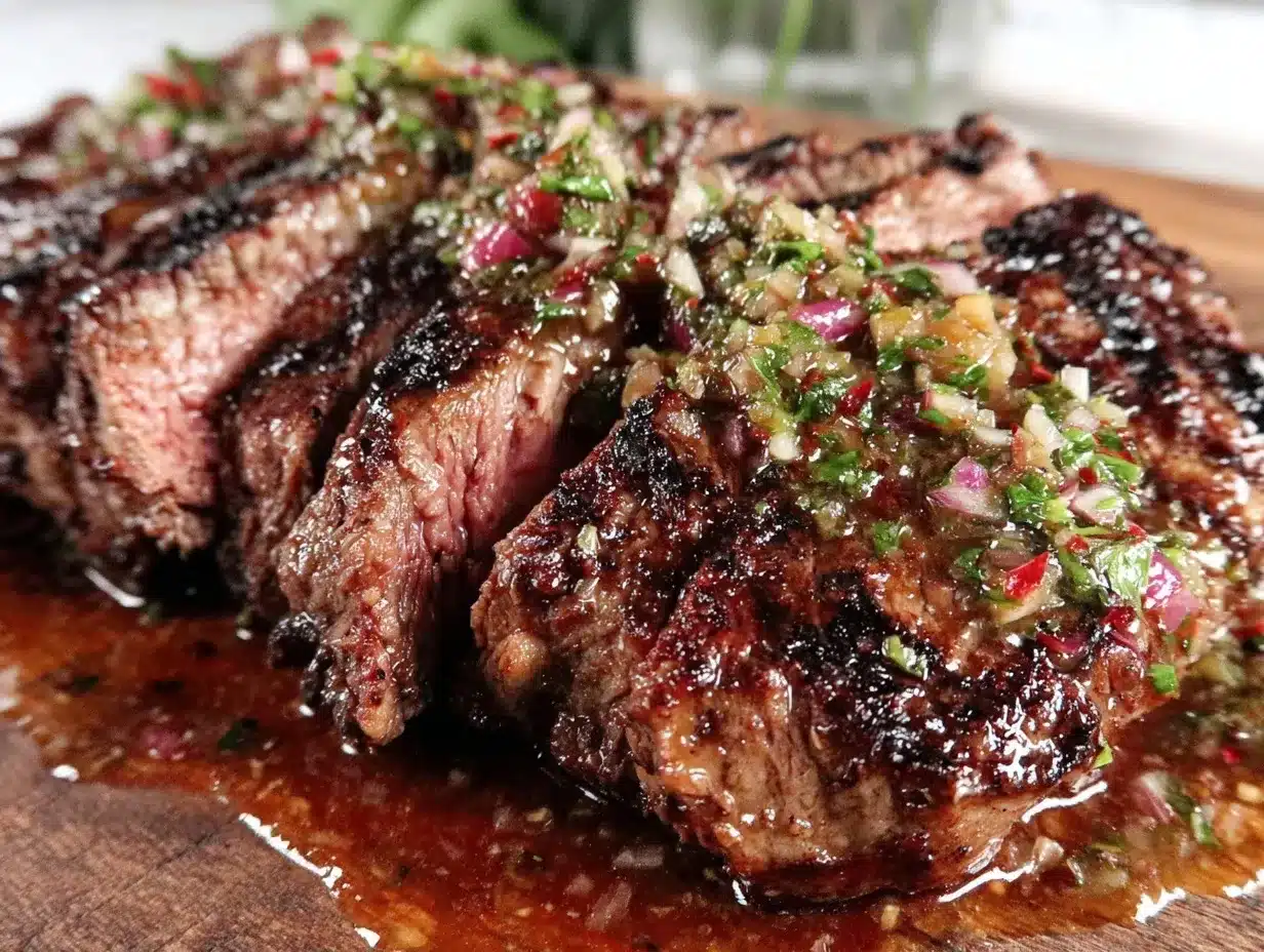 espresso rubbed grilled steak preparation steps