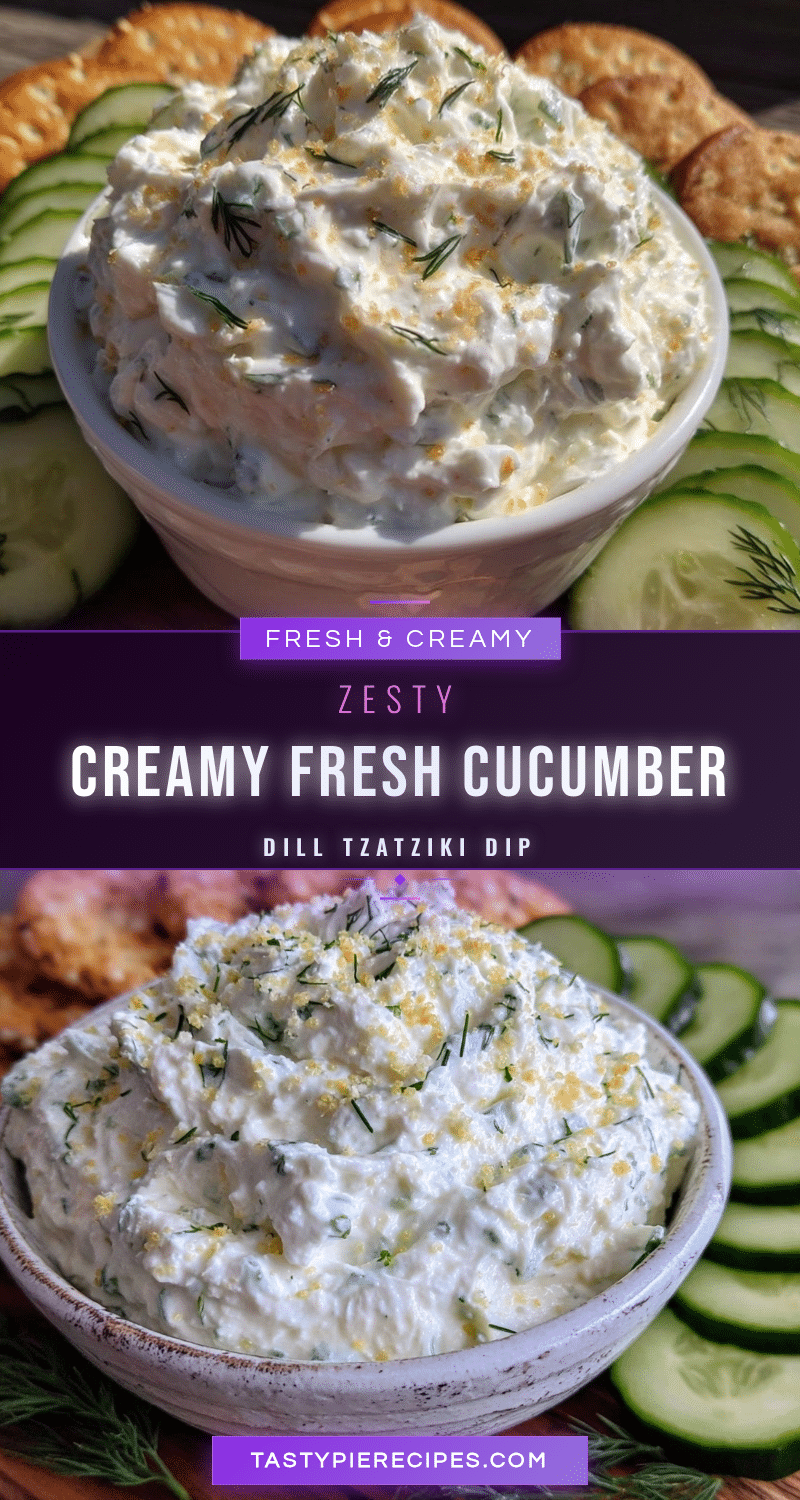 fresh creamy tzatziki dip recipe