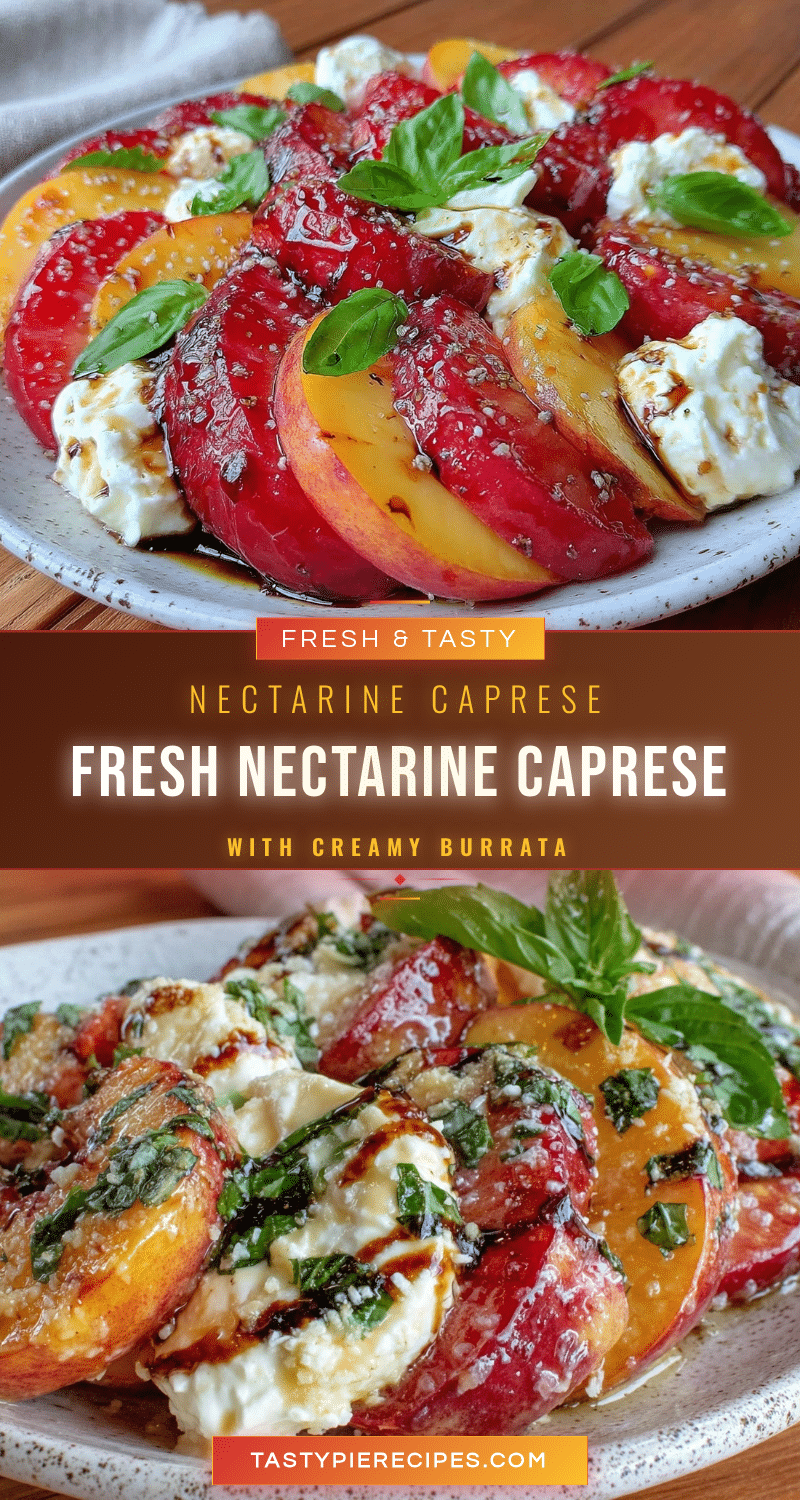 Fresh Nectarine Caprese Salad recipe