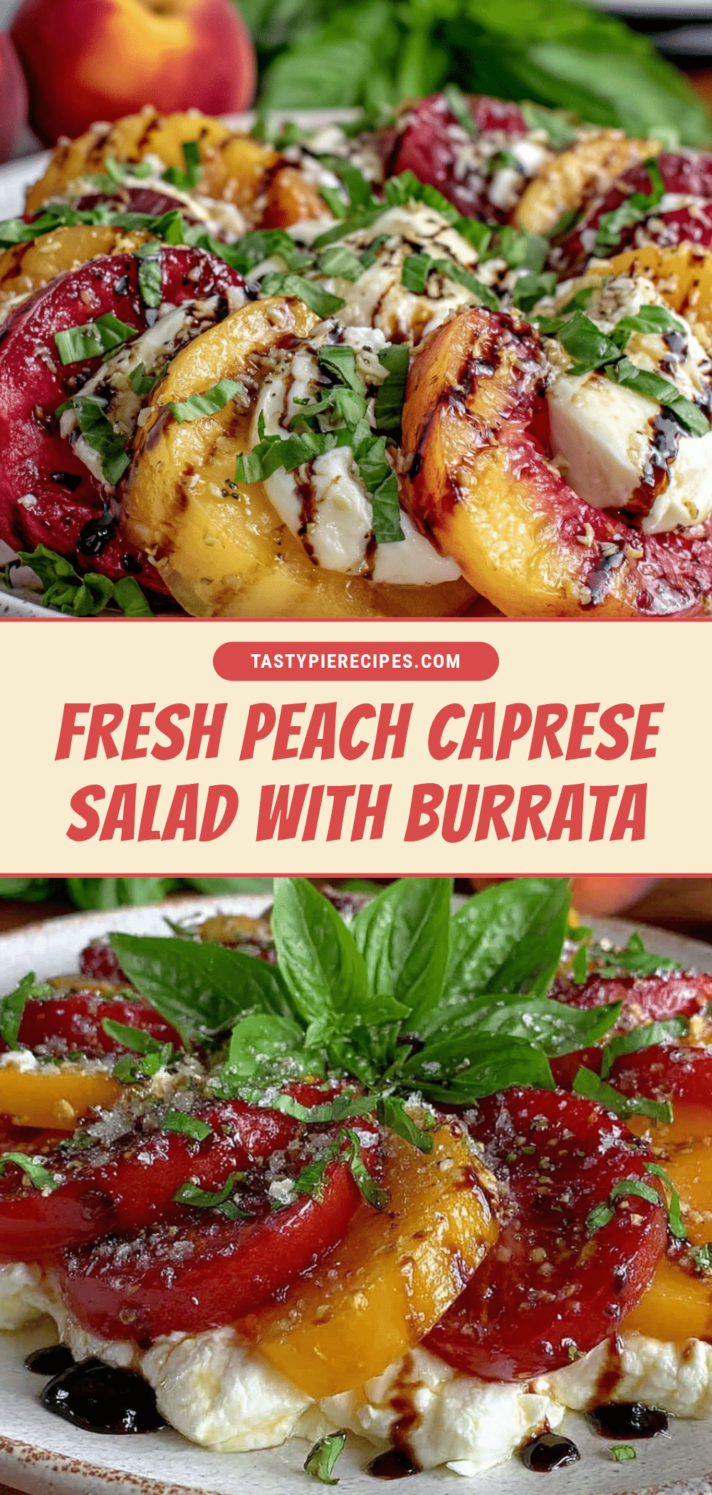 fresh peach caprese salad recipe