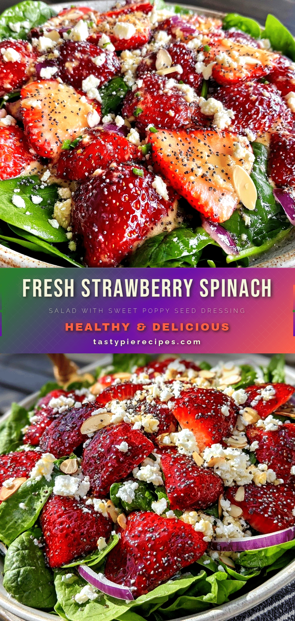 fresh strawberry spinach salad recipe