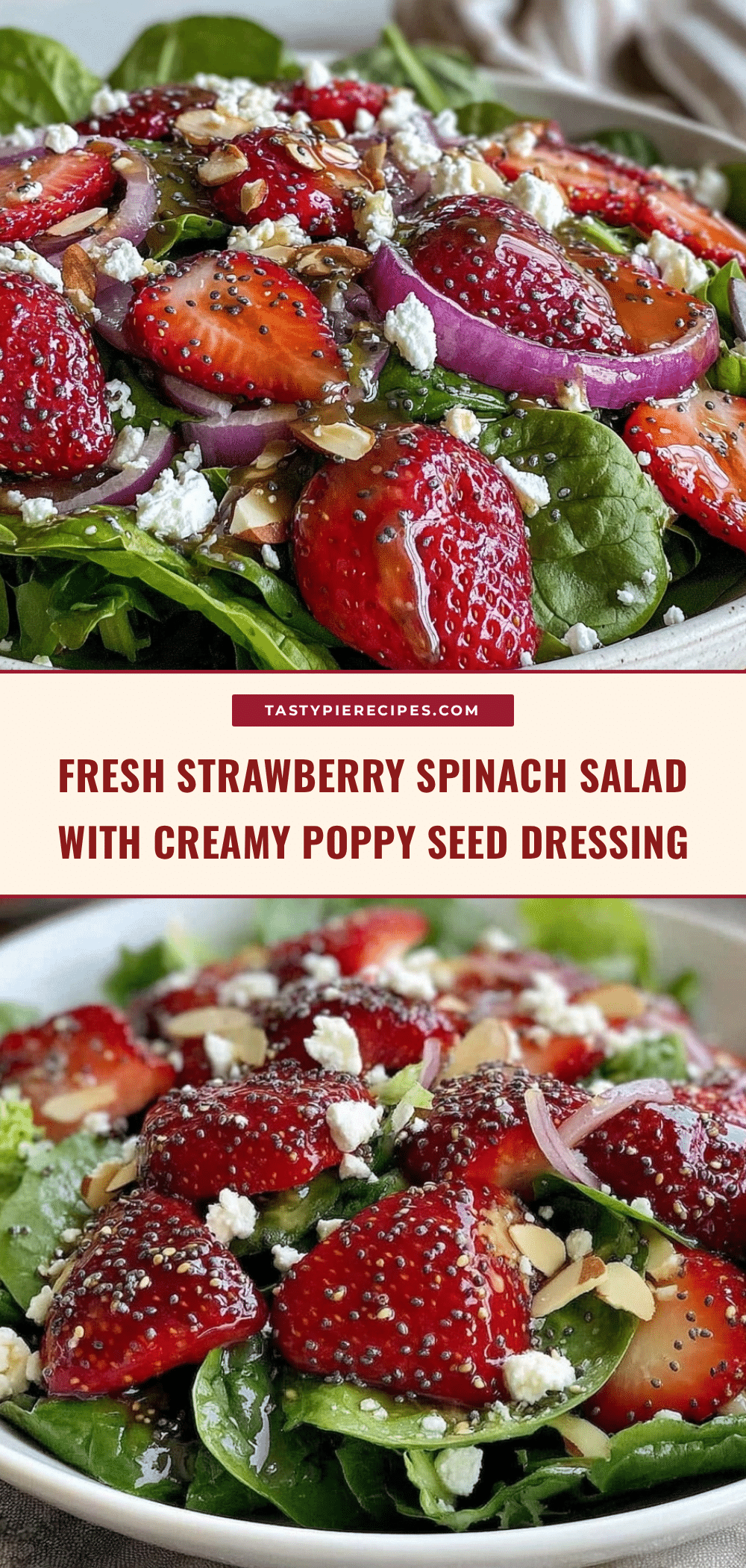 fresh strawberry spinach salad recipe