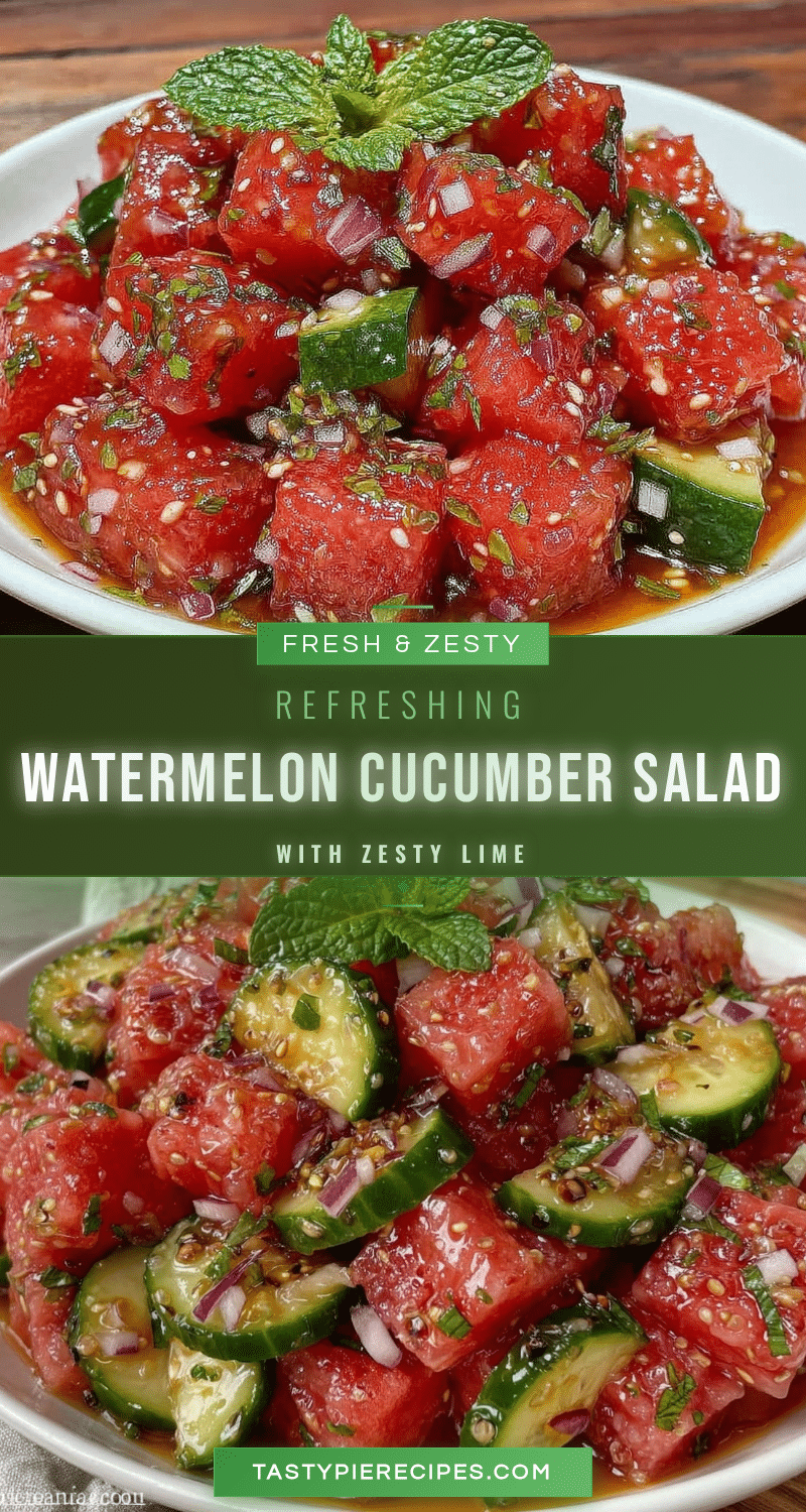 fresh watermelon cucumber salad recipe