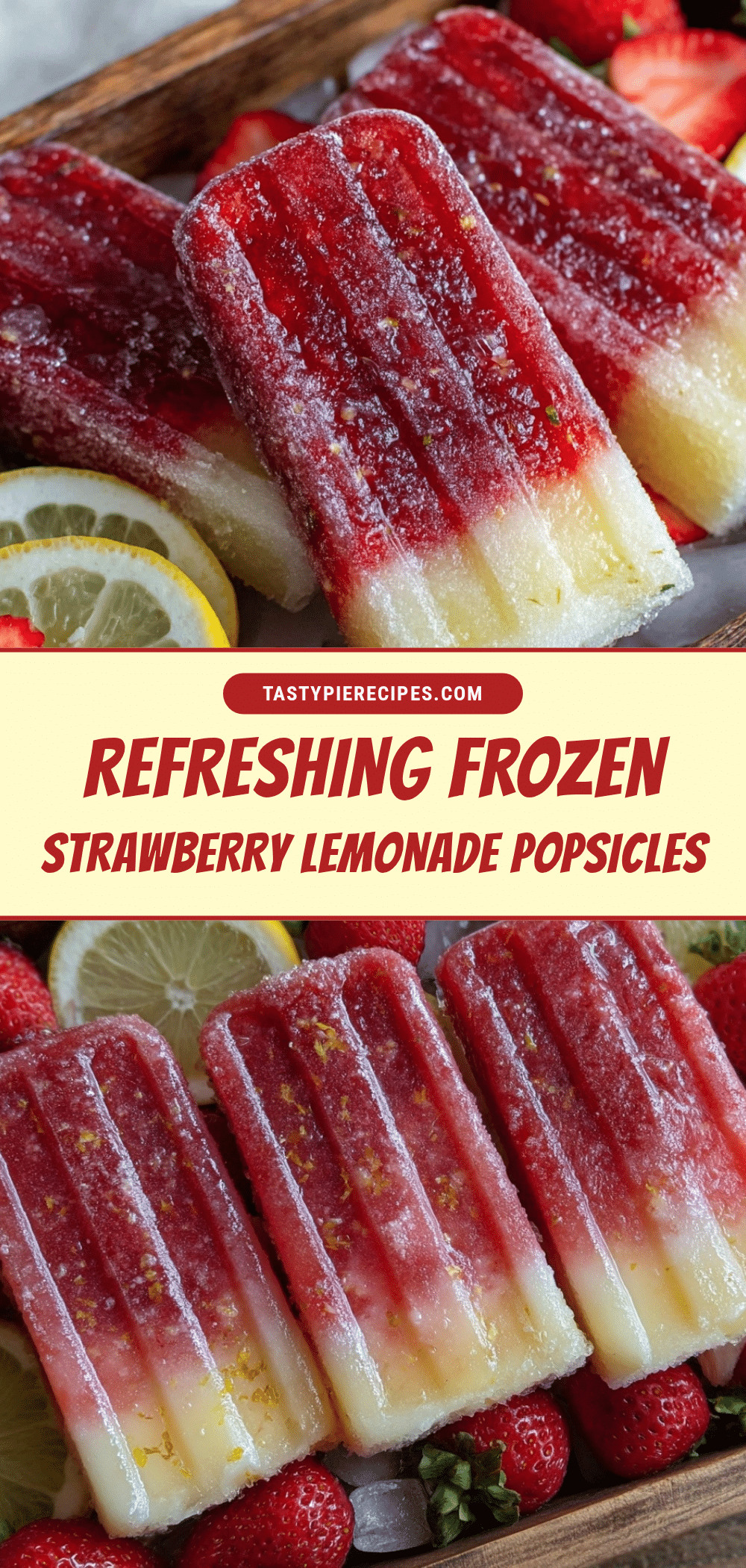 frozen strawberry lemonade popsicles recipe