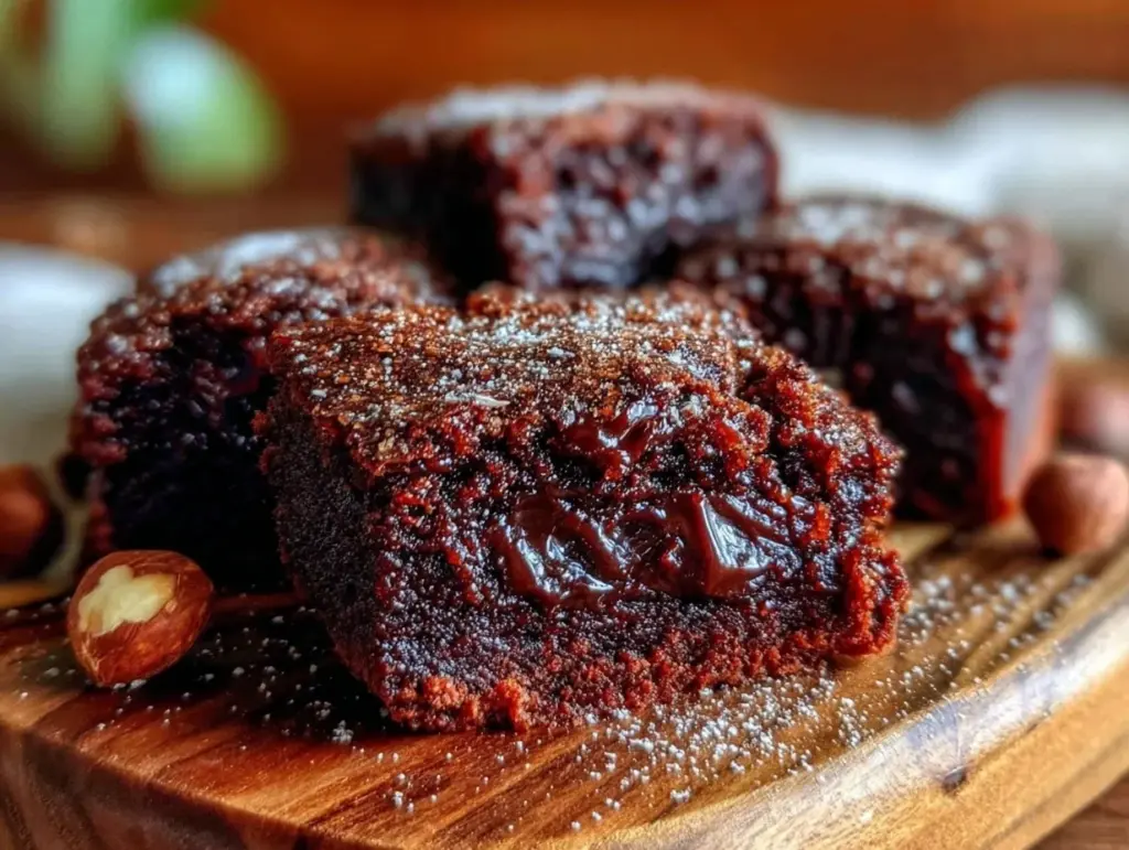 fudgy nutella brownies - featured image