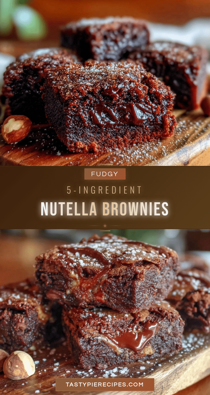 fudgy nutella brownies recipe