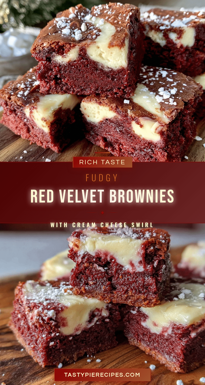 fudgy red velvet brownies with cream cheese swirl recipe