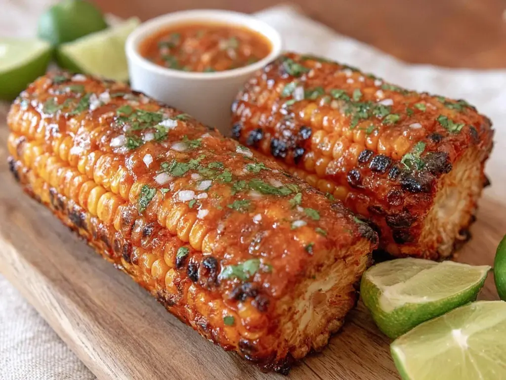 grilled corn on the cob with chili lime butter - featured image