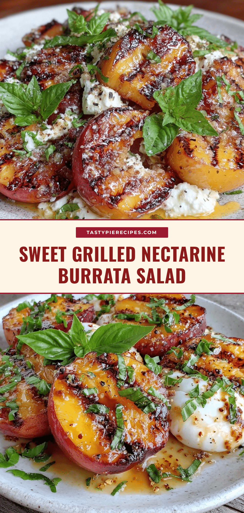 grilled nectarine and burrata salad recipe