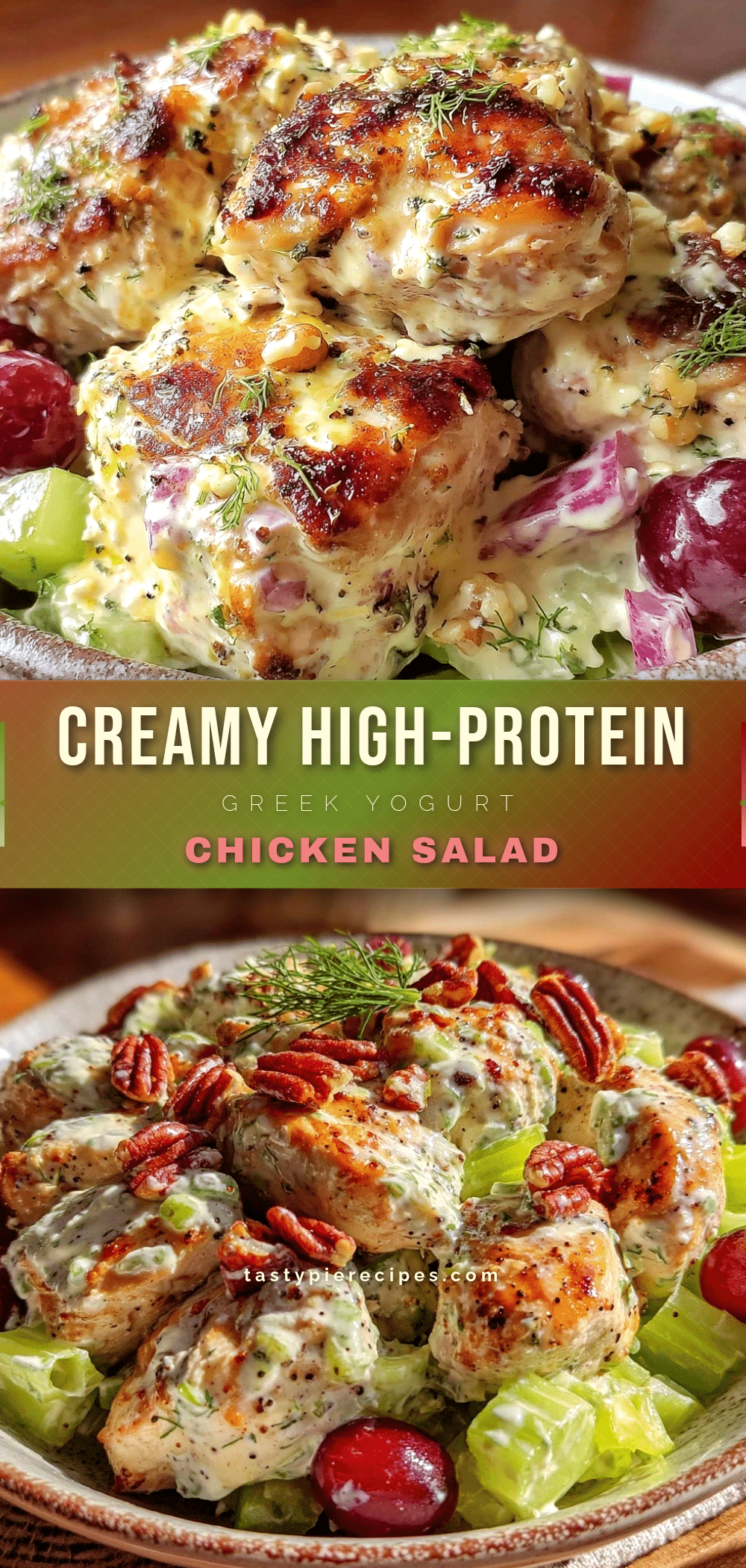 healthy high-protein Greek yogurt chicken salad recipe