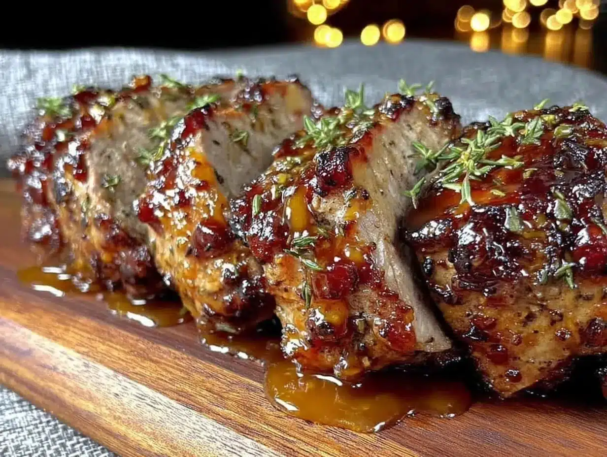 honey apricot glazed pork tenderloin preparation steps