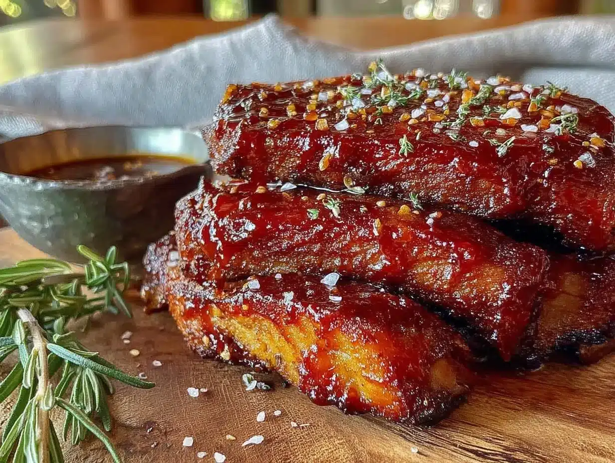 honey bourbon glazed grilled ribs preparation steps