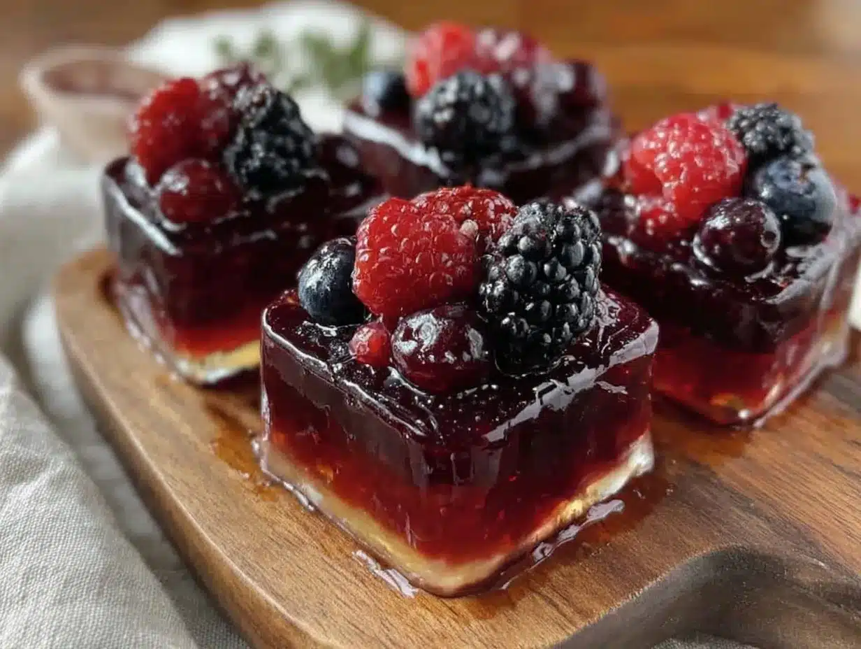 layered berry jello shots preparation steps