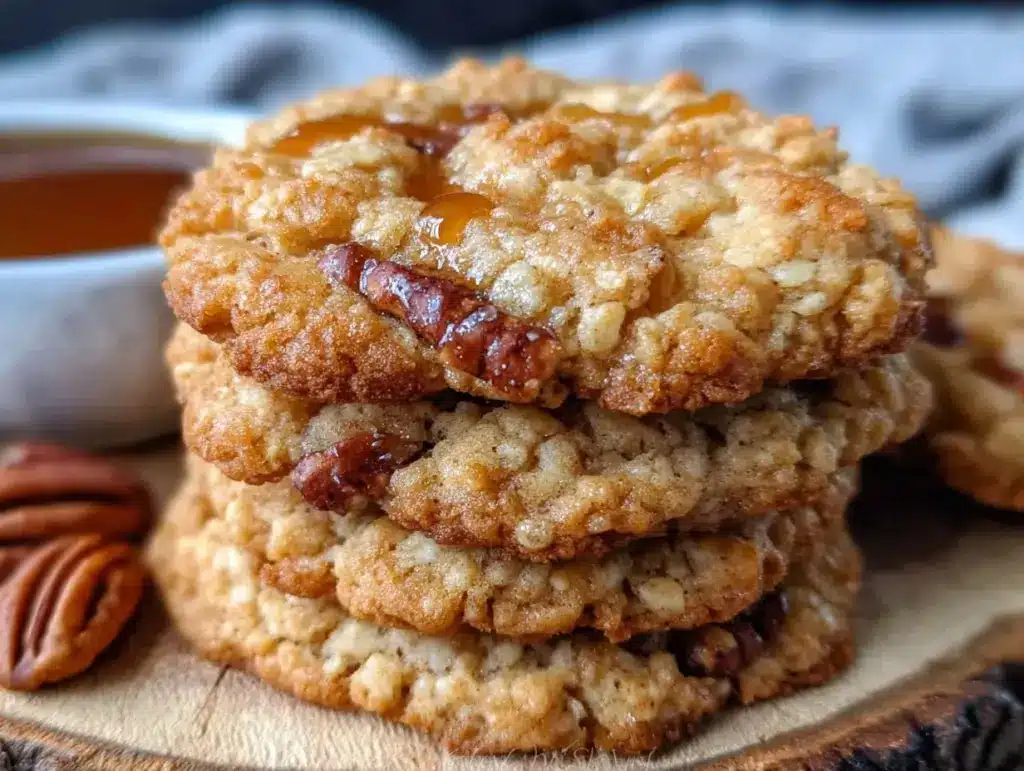 maple pecan oatmeal cookies - featured image