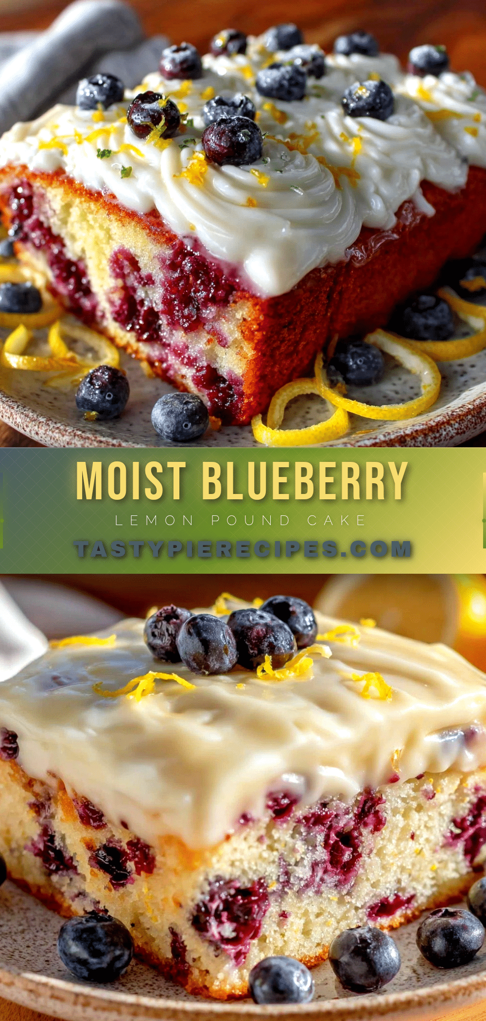 moist blueberry lemon pound cake recipe