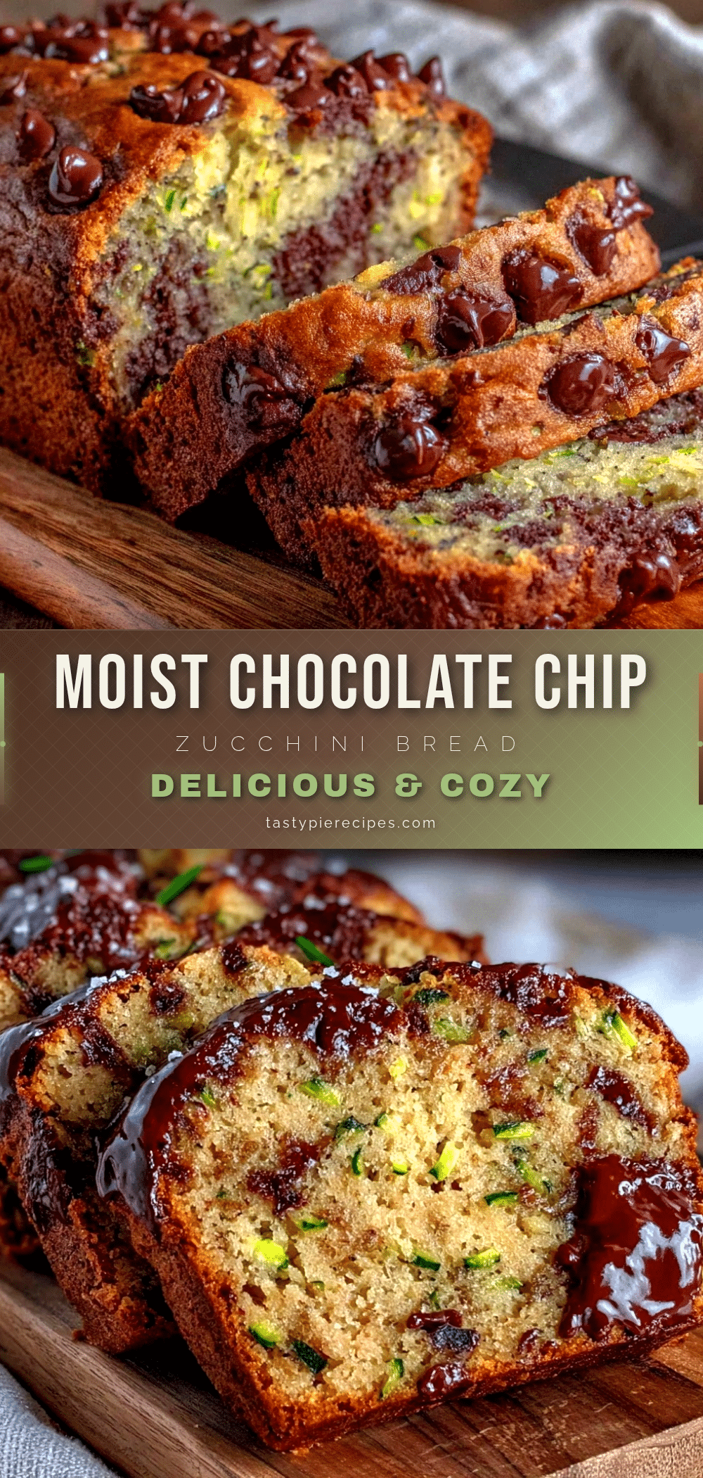 moist chocolate chip zucchini bread no nuts recipe