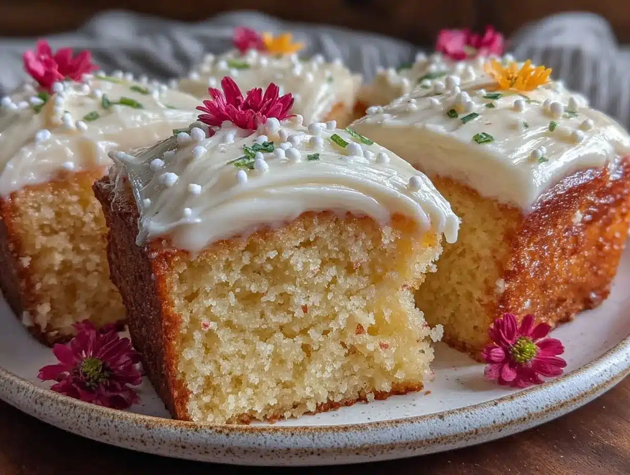 moist vanilla sheet cake preparation steps