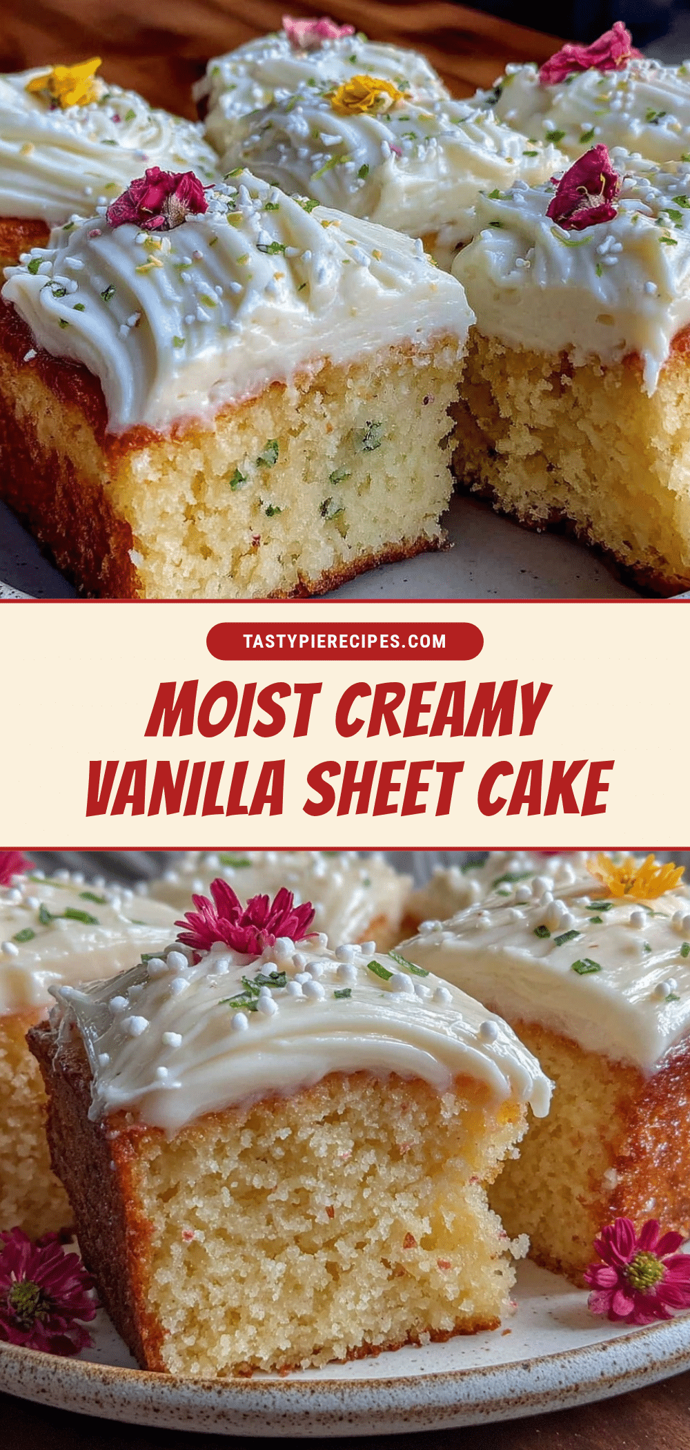 moist vanilla sheet cake recipe