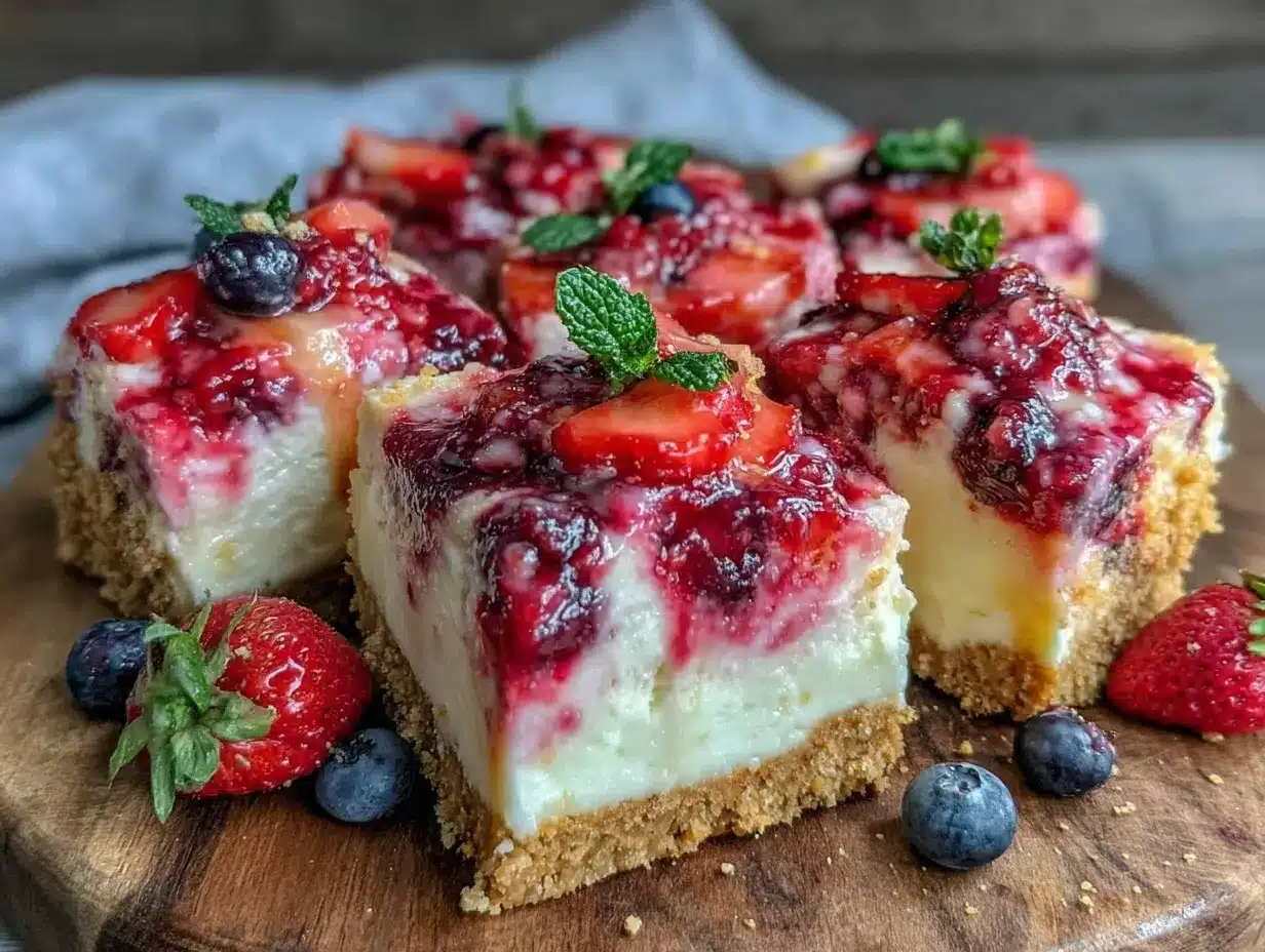 no-bake cheesecake bars preparation steps
