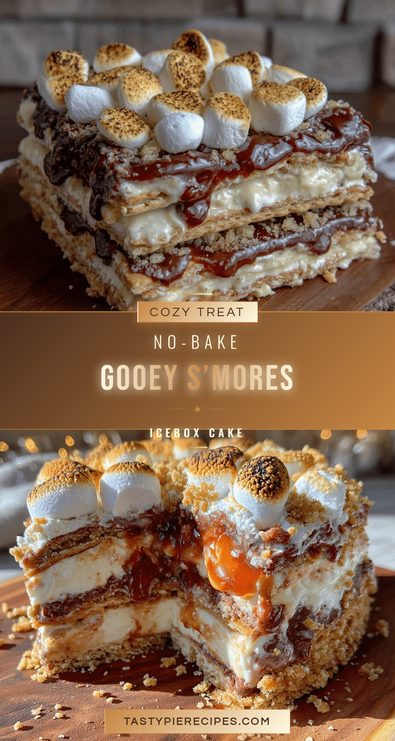 no-bake s’mores icebox cake recipe