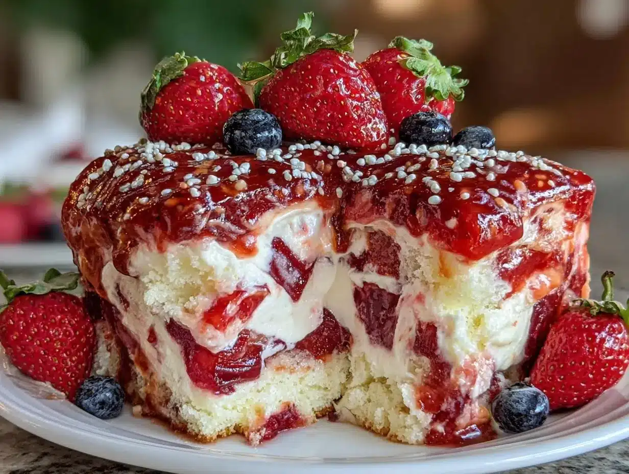 patriotic poke cake recipe preparation steps