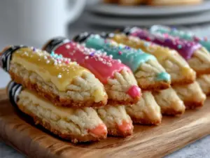 pencil-shaped sugar cookies - featured image