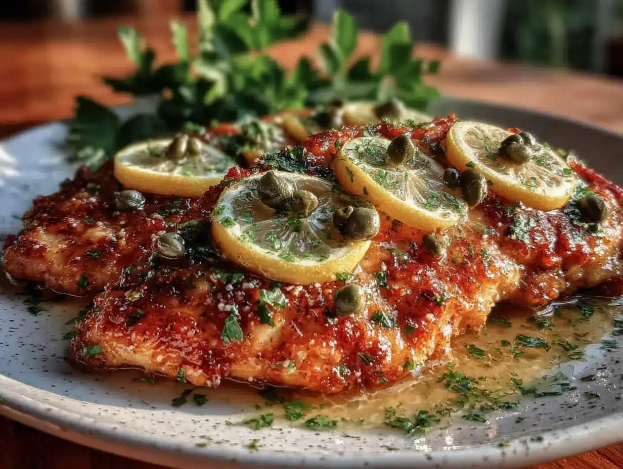 quick lemon butter piccata chicken preparation steps