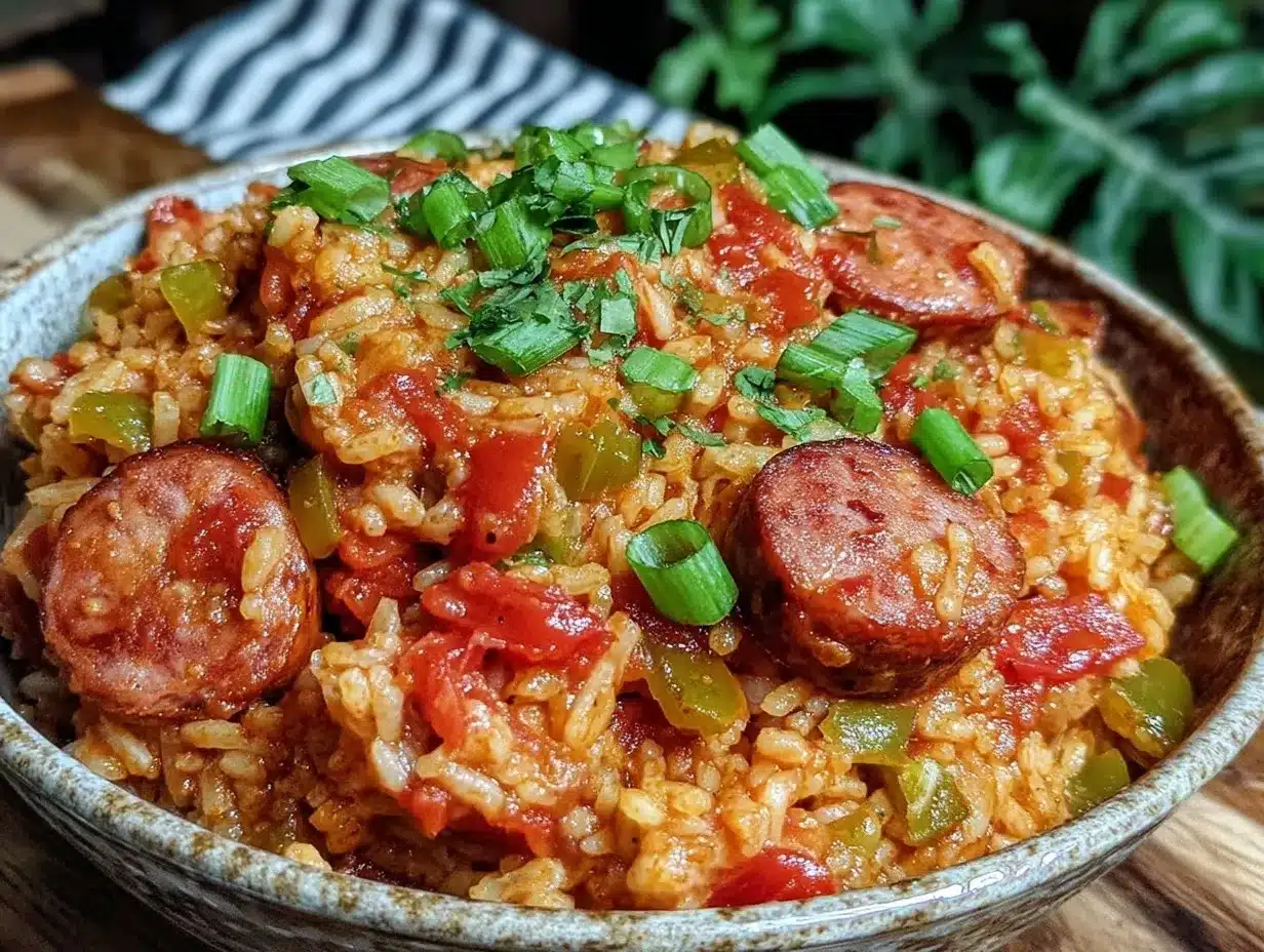 quick smoky kielbasa jambalaya preparation steps