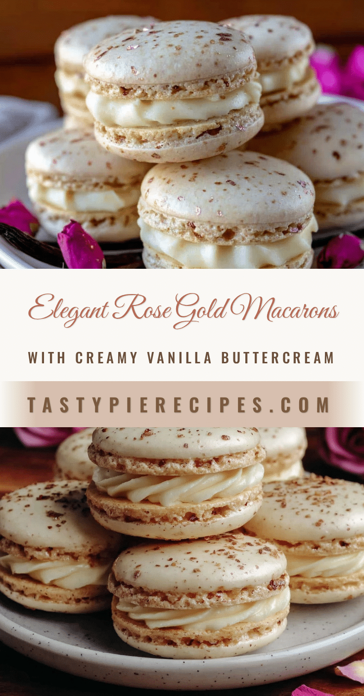 rose gold macarons recipe